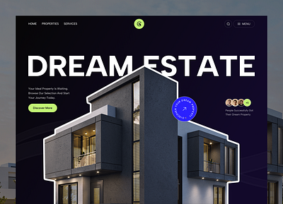 Real Estate Website Design apartement architecture building house houses landing page modern design property property agency real estate real estate website saas landing page ui ux web design website