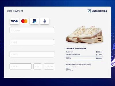 DailyUI Credit Card Check Out ui