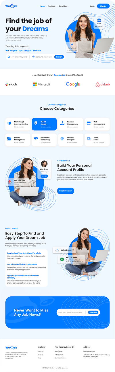 UI For Job Portal UI Design: Find Your Dream Job Effortlessly branding design logo ui ux