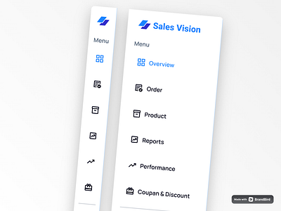 Sidebar Navigation for Sales Management dashboard navigation bar ui ux