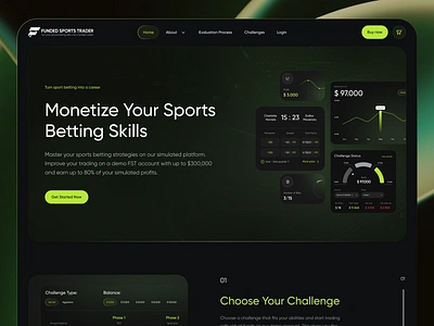 Sports Trading Platform Web Design bets dark mode design redesign sport trading ui ux uxui web website