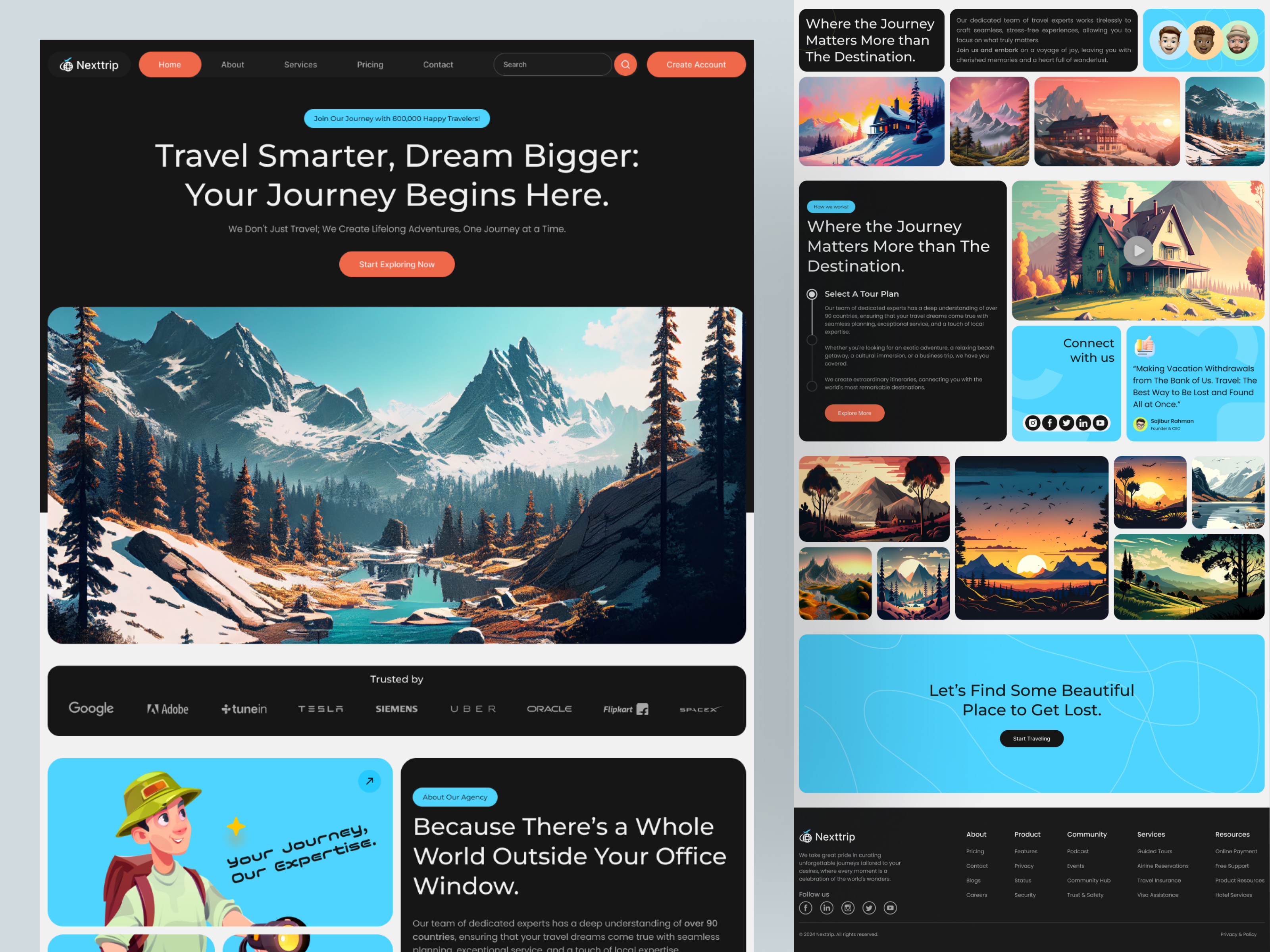 Example of Landing Page Design In Figma