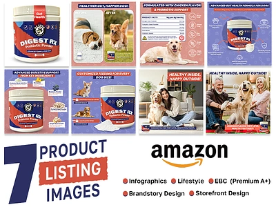 Premium Listing Design|Dog Listing Images|Infographics add design amazon branding design dog food flyer design graphic design images listing listing design listing images