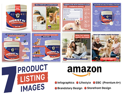 Premium Listing Design|Dog Listing Images|Infographics add design amazon branding design dog food flyer design graphic design images listing listing design listing images