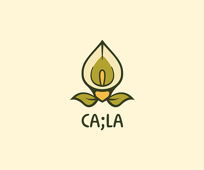 Caila - Cosmetic Brand beauty brand botanical logo branding calla lily cosmetics flower flower logo graphic design illustration logo mascot logo nature logo skincare