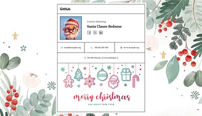 Christmas email signature christmas email christmas email signature email signature email signature template email signatures html email signature html template signatures