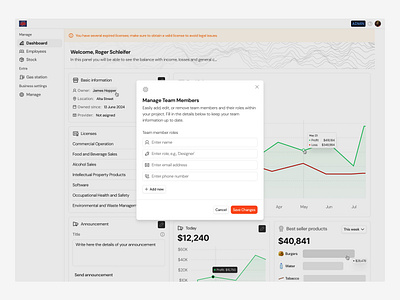 Input Group Dialog · Koala UI admin dark design system dialog input light manage members modal organization role roles team members ui design user user dialog user modal user settings users ux design