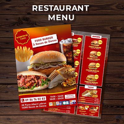 RESTAURANT MENU ✨ branding brochure design graphic design illustration menu design