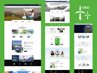 ☀️ Vind - The Ultimate Solar Energy WordPress Theme ☀️ environmental renewableenergy solarenergy vind webdesign wordpresstheme