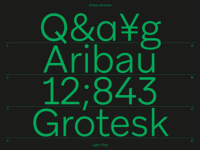 Aribau Grotesk #1 grid