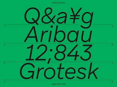 Aribau Grotesk #2 grid