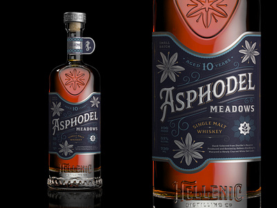 Asphodel Meadows packaging bespoke custom design graphic design label packaging spirits