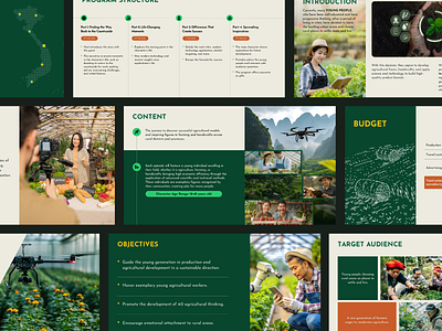 Pitch Deck Presentation - Agriculture TV Series graphic design investor desk pitch desk