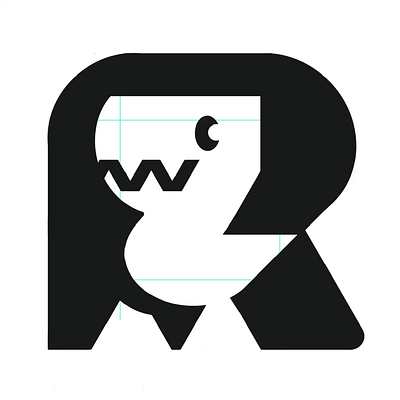 Letter R dinosaur typography ready-made logo for sale 3d animation branding design graphic design illustration logo logo design logo designer logodesign minimalist logo minimalist logo design motion graphics ui