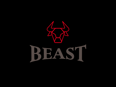 BEAST LOGO beast bodybuilding branding bull design fight gym head icon logo logo design logo designer logotype martial art minimal monster power sport strong