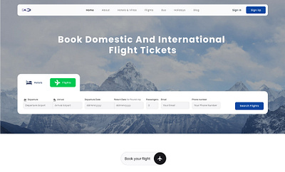 Flight Booking Landing Page booking bookingwebsite branding dailyui design flight graphic design inspirational la landing page modernwebdesign responsivedesign traveldesign travelmadeeasy ui website