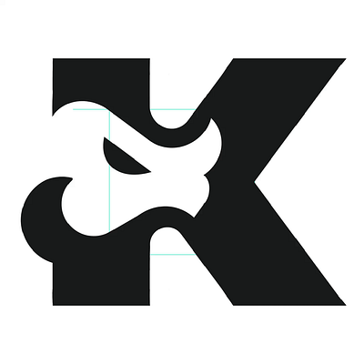 Letter K rhino typography ready-made logo for sale by @anhdodes 3d animation branding design illustration logo logo design logo designer logodesign minimalist logo minimalist logo design motion graphics ui