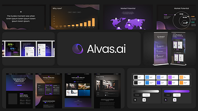 Alvas branding graphic design logo slides web design