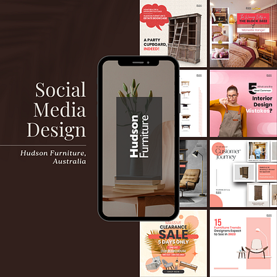 Social Media | Hudson Furniture dailyui digital marketing graphic design social media social media ad social media design uiux design