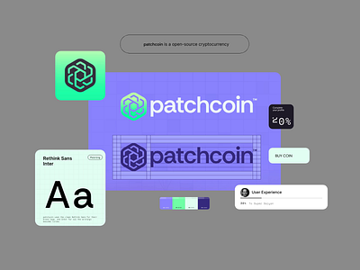 Patchcoin - Visual identity Presentation animation branding coin creative logo crypto cryptocurrency finance gradient logo jeroen van eerden jitter logo motion design motion graphics patch patch design user interface visual identity