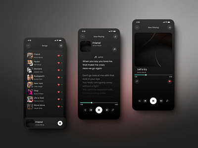 Music Player UI/UX figma mobile mobile app musicplayer ui