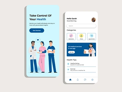 Medical App UI clean ui design doctor app e commerce health care app health tech health tracks illustration medical ui minimal ui mobile design mobile interface ui ui design user interface visual design wellness app