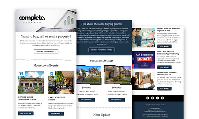 Real Estate Email Newsletter | complete realty group design email email design email template html email newsletter newsletter template responsive email template