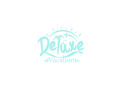 Deluxe Vacation design graphic design logo tu