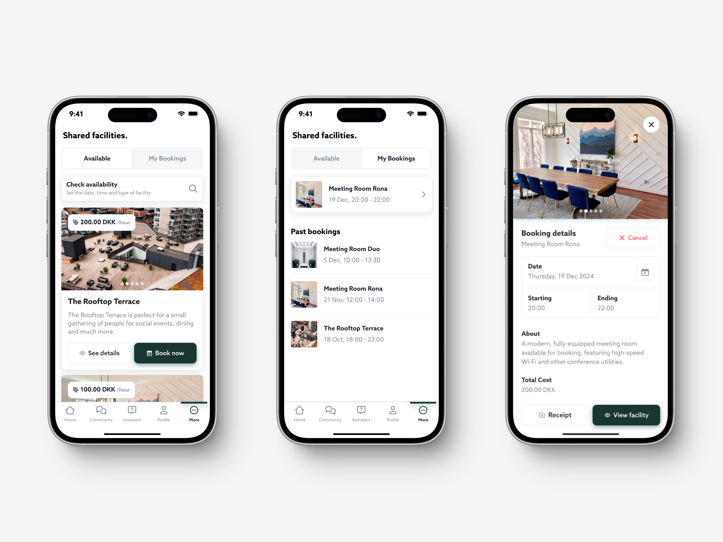 #022 app booking card design minimalistic mobile product design ui ux white