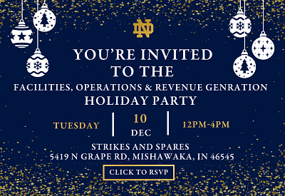 Holiday Staff Party Invitation graphic design