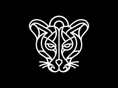 Line Style Tiger Face Logo Design. facelogo linestyle tiger tigerfacelogo