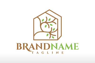 Wellness Tree House Logo Design forest work