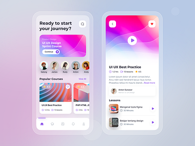 Online Course Exploration app design course design mobile online course salung spark pixel udemy ui ui design ui ux