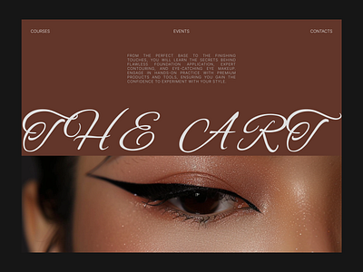 Website / cosmetics / make up beauty brand cosmetics interaction make up typography ui user experience user interface ux web design website