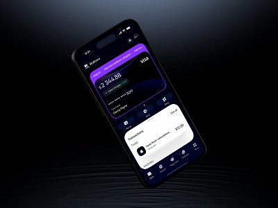 Bank App Concept, cashback, profile, cards! 3d app bank card cashback components deposit finance illustrations ios profile transactions ui ux violet