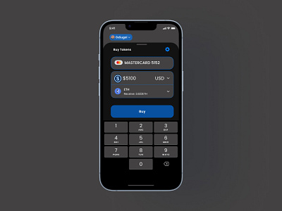 REX DEX MOBILE (CRYPTO PURCHASE SCREEN).