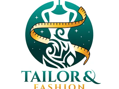 Modern Fashion Clothing And Tailor Logo Design fabric