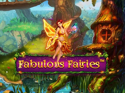 The splash logo - slot machine on the theme “Fairytale” adventure butterfly casino fairy fantasy gambling game art game design gameart gems graphic design magicwand slotonline spells wings