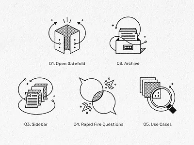 McKinsey Icons editorial icons illustration white
