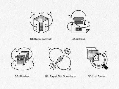 McKinsey Icons editorial icons illustration white