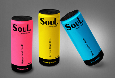 Soul Energy Drink Rebranding 250 ml can design can design energy drink package design packaging soda can soda can design