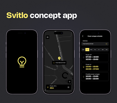 Svitlo app app mobile outages ui