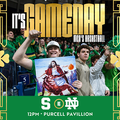 Men's Basketball Gameday Graphic graphic design