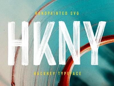 Hackney SVG - Bold Hand-painted Font bold brush brush font color font condensed cool font display font hand painted headline headline font hipster font painted font rough svg textured font urban fonts