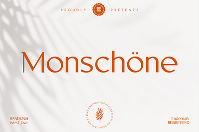 MONSCHONE display display font display serif font luxury luxury font monschone