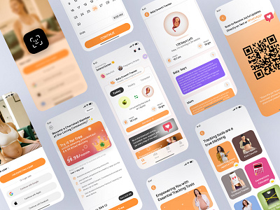 Pregnancy Mobile App Design dashboard figma logo mobiledesign responsive design screenshot ui uiux ux webdesign