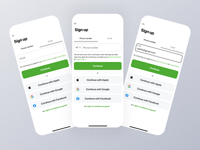 Sign up Mobile App Ui app design mobile screen sign up sign up app sign up dashboard sign up design sign up details sign up experience sign up interface sign up mobile sign up option sign up page sign up setting sign up ui sign up view sign up widget signup screen ui