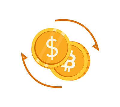 $ Dollar to Bitcoin converter icon | Cryptocurrency vector bitcoin cryptocurrency dollar element graphic design icon vector