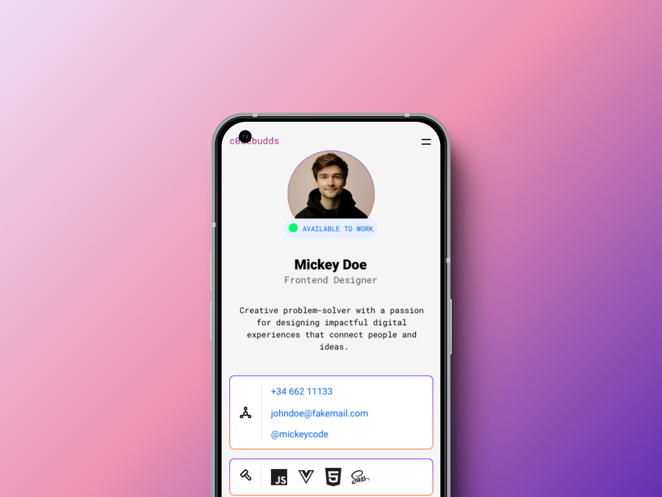 DailyUI 006 app dailyui ui userprofile