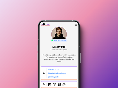 DailyUI 006 app dailyui ui userprofile